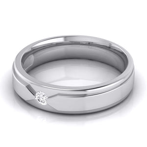 Jewelove™ Rings Elegant Platinum Love Bands with Matte Finish JL PT 529