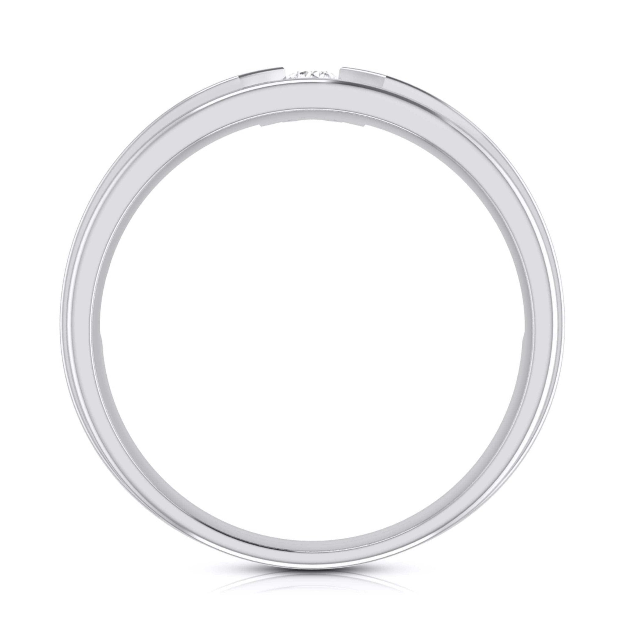 Jewelove™ Rings Elegant Platinum Love Bands with Matte Finish JL PT 529