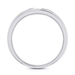 Jewelove™ Rings Elegant Platinum Love Bands with Matte Finish JL PT 529