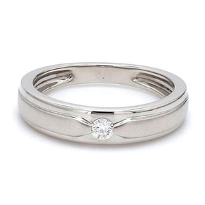 Jewelove™ Rings Elegant Platinum Love Bands with Matte Finish JL PT 529