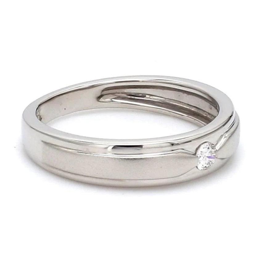 Jewelove™ Rings Elegant Platinum Love Bands with Matte Finish JL PT 529