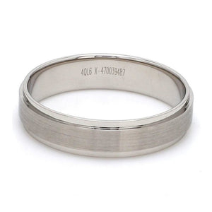 Jewelove™ Rings Elegant Platinum Love Bands with Matte Finish JL PT 529