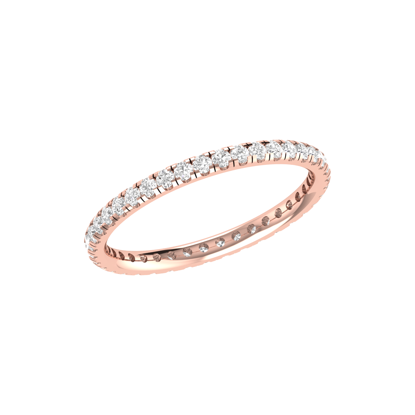 Jewelove™ Rings Eternity Rose Gold Diamond Wedding Ring JL AU RD RN 9274R