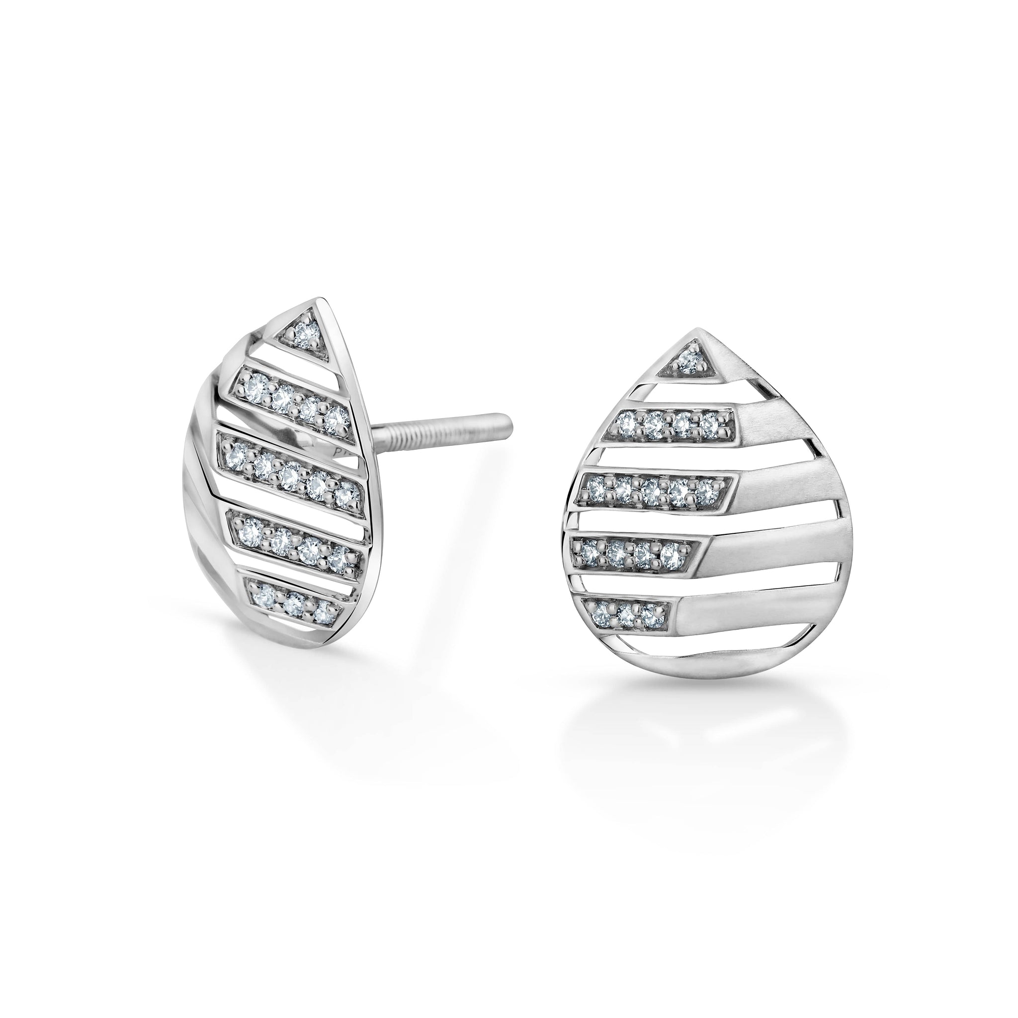 Jewelove™ Earrings SI IJ Evara Platinum Diamonds Earrings for Women JL PT E 234