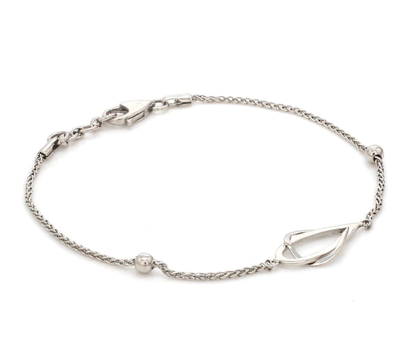Jewelove™ Bangles & Bracelets Evara Platinum Light Weight Bracelet for ...