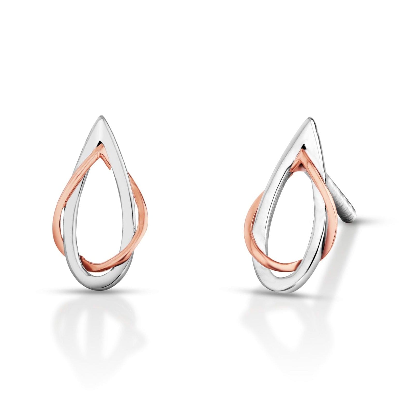 Jewelove™ Earrings Evara Platinum Rose Gold Earrings for Women JL PT E 258