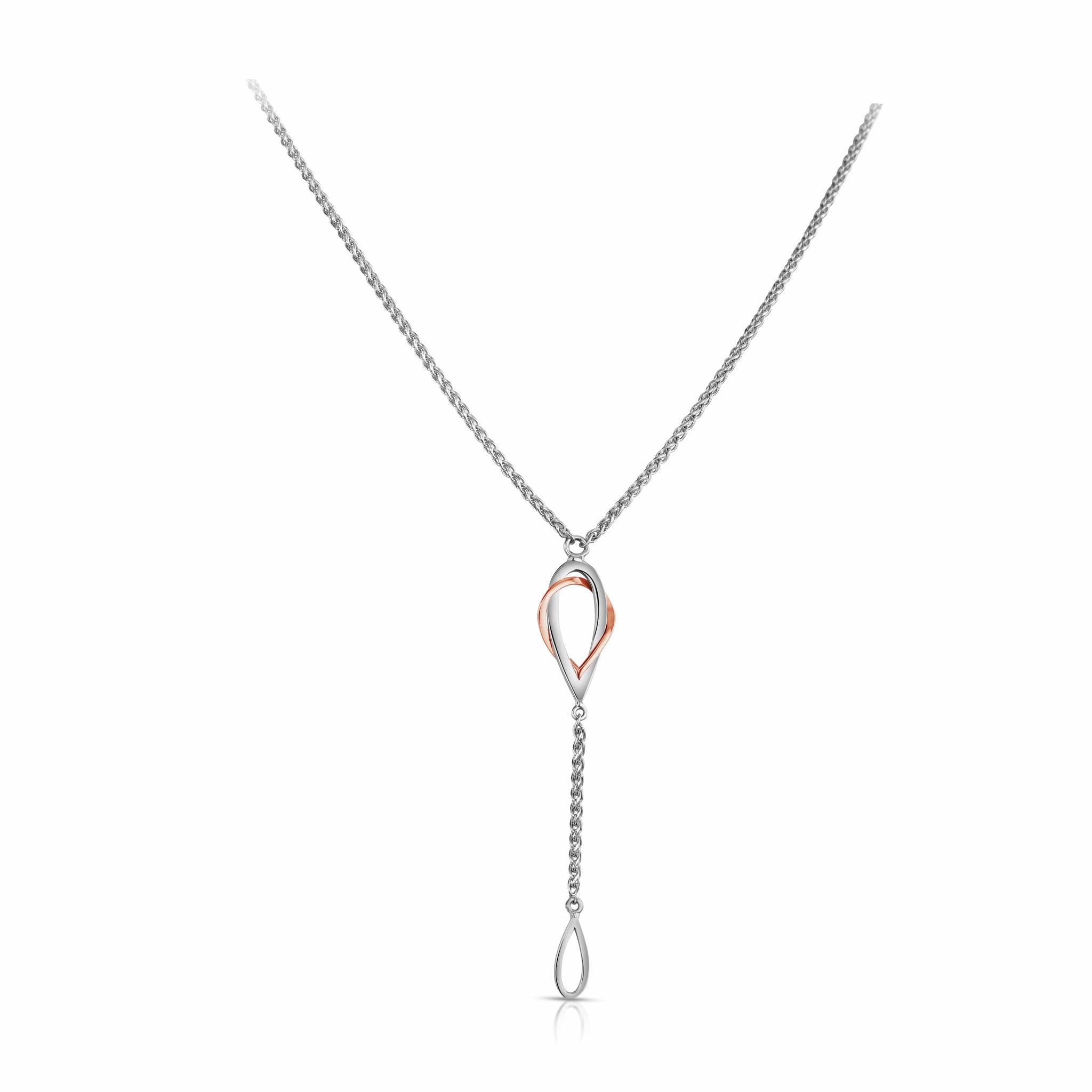 Jewelove™ Pendants Evara Platinum Rose Gold Pendant for Women JL PT P 258