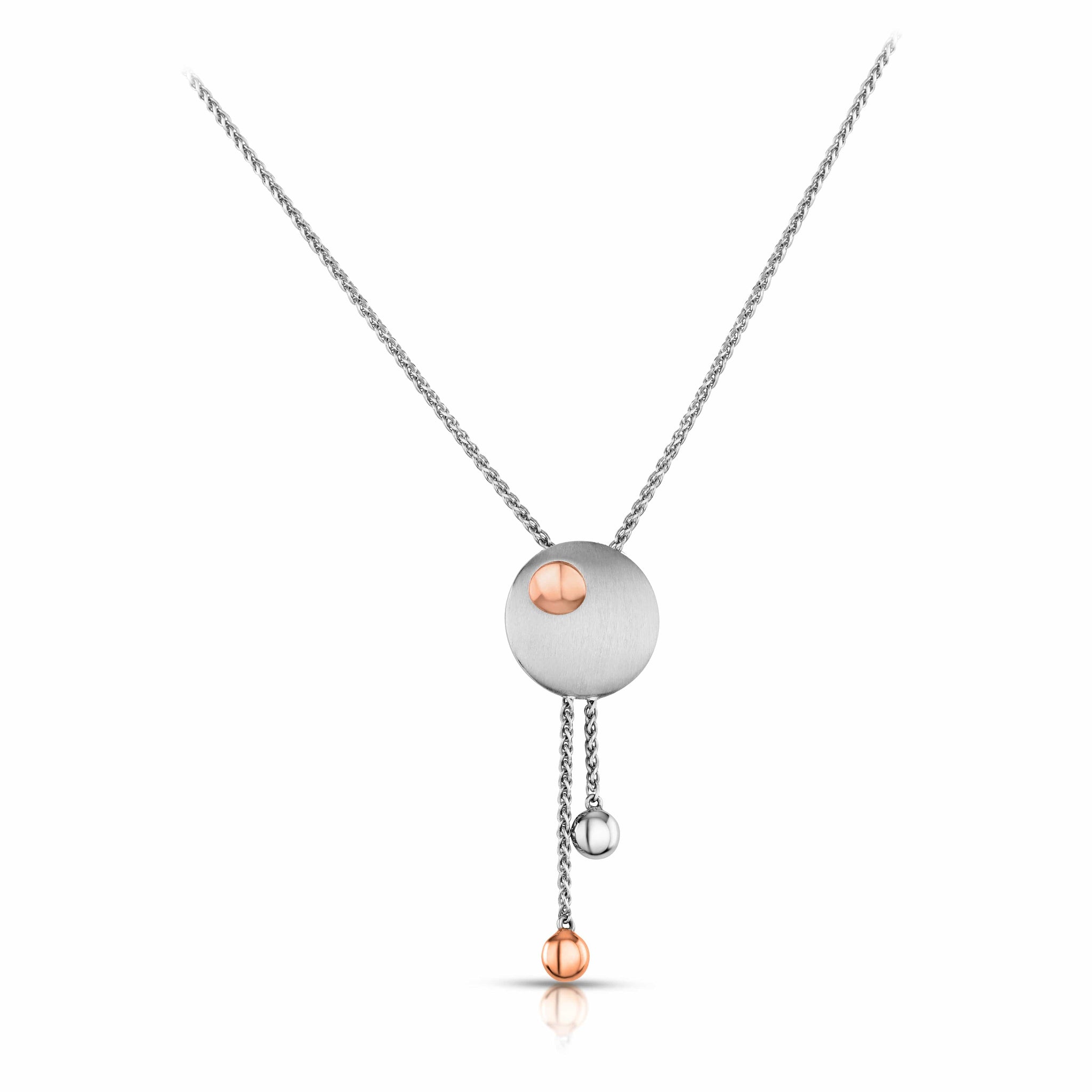 Jewelove™ Pendants & Earrings Pendant Set Evara Platinum & Rose Gold Pendant Set JL PT P E 257