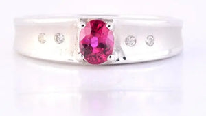 Fine Burmese Ruby & Diamond Ring JL R 106 in India