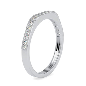 Jewelove™ Rings Half Eternity Platinum Diamond Engagement Ring JL PT 0631