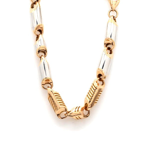 Jewelove™ Chains Heavy Platinum & Rose Gold Chain for Men JL PT CH 1002