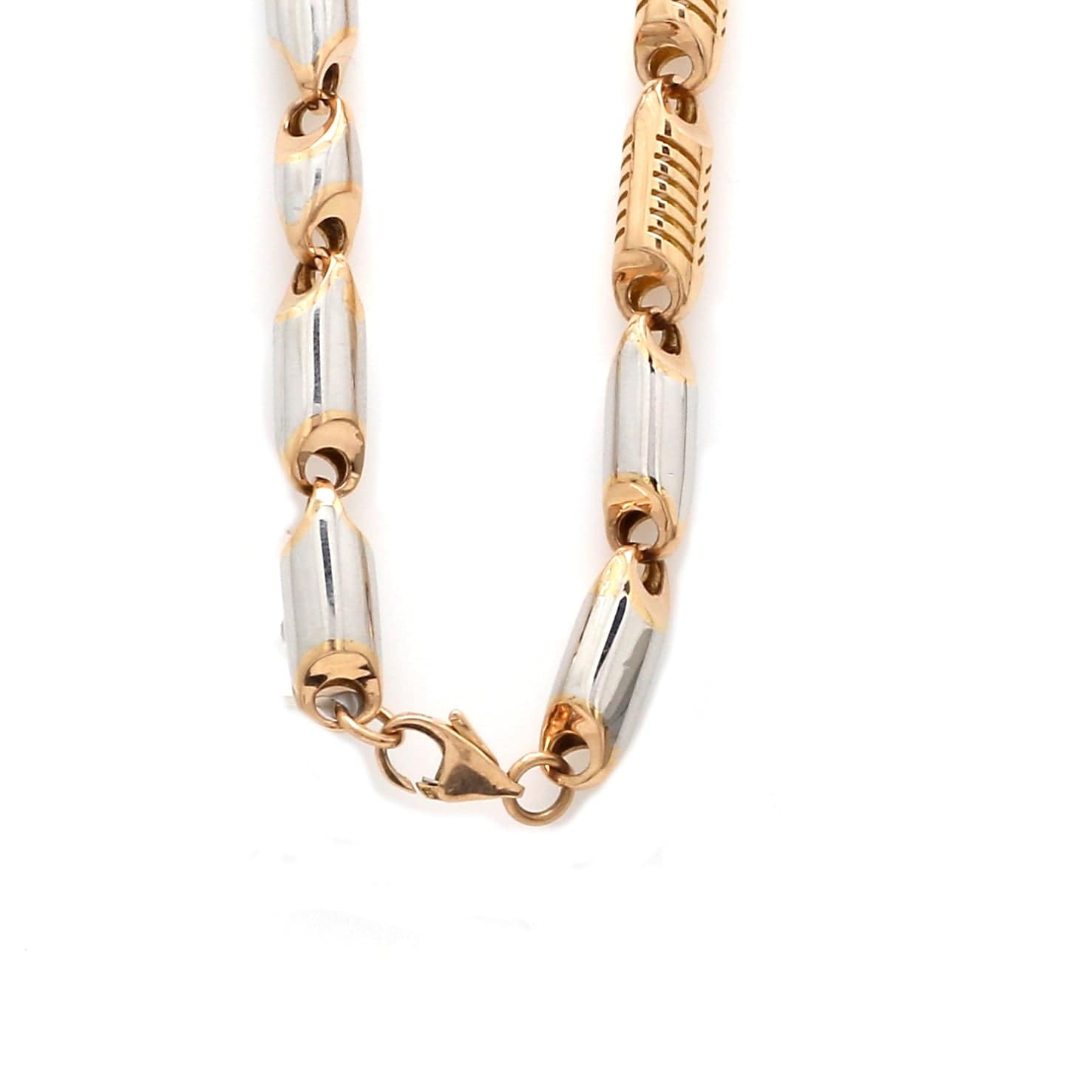 Jewelove™ Chains Heavy Platinum & Rose Gold Chain for Men JL PT CH 1002