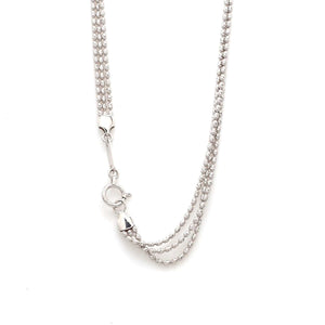 Jewelove™ Chains Japanese 3 Line Platinum Chain with Diamond Cut Balls JL PT CH 857