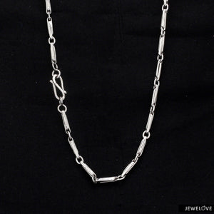 Jewelove™ Chains Plain Platinum Chain for Men JL PT CH 866