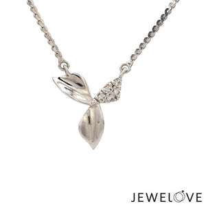 Jewelove™ Necklaces & Pendants Platinum Diamond Pendant with Chain JL PT P 313