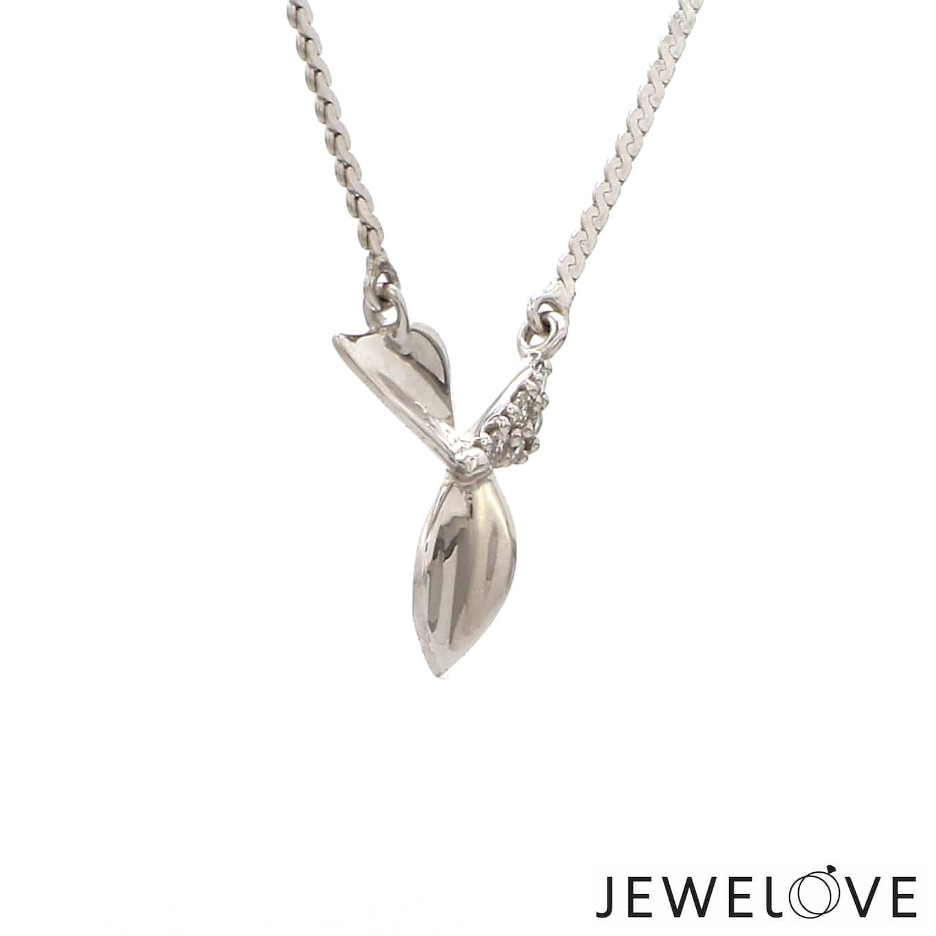 Jewelove™ Necklaces & Pendants Platinum Diamond Pendant with Chain JL PT P 313