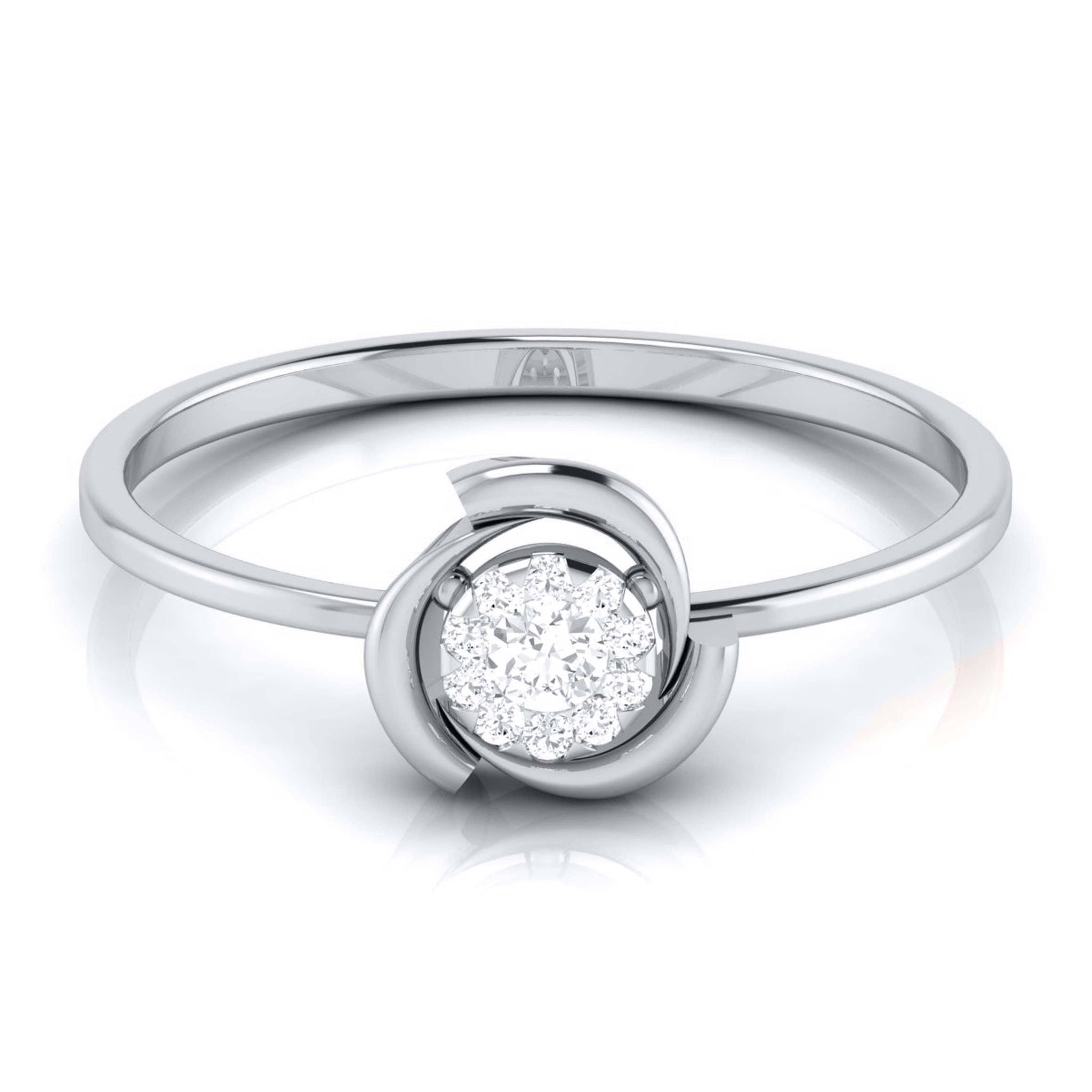 Jewelove™ Rings Platinum Diamond Ring for Women JL PT LR 70