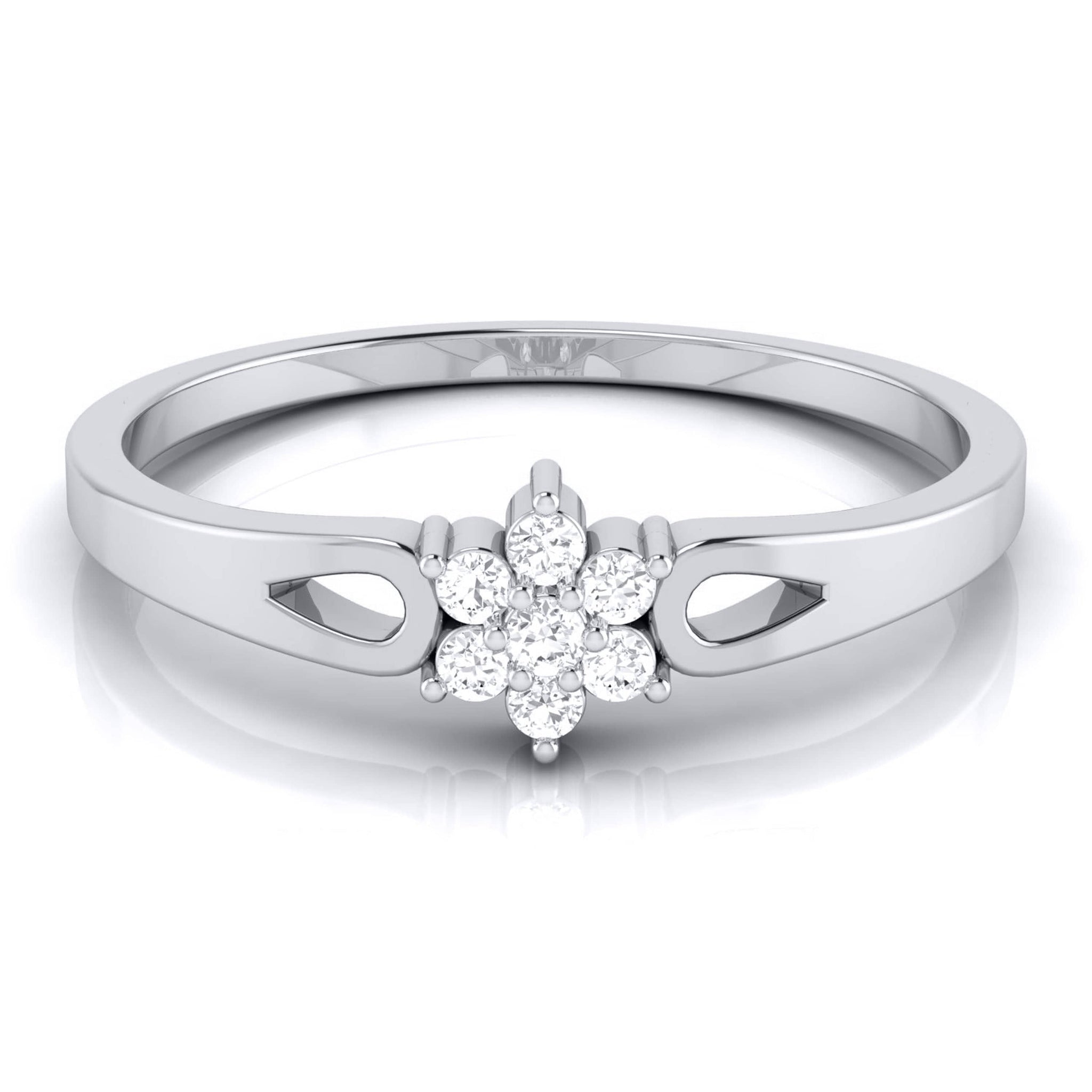 Jewelove™ Rings Platinum Diamond Ring for Women JL PT LR 72