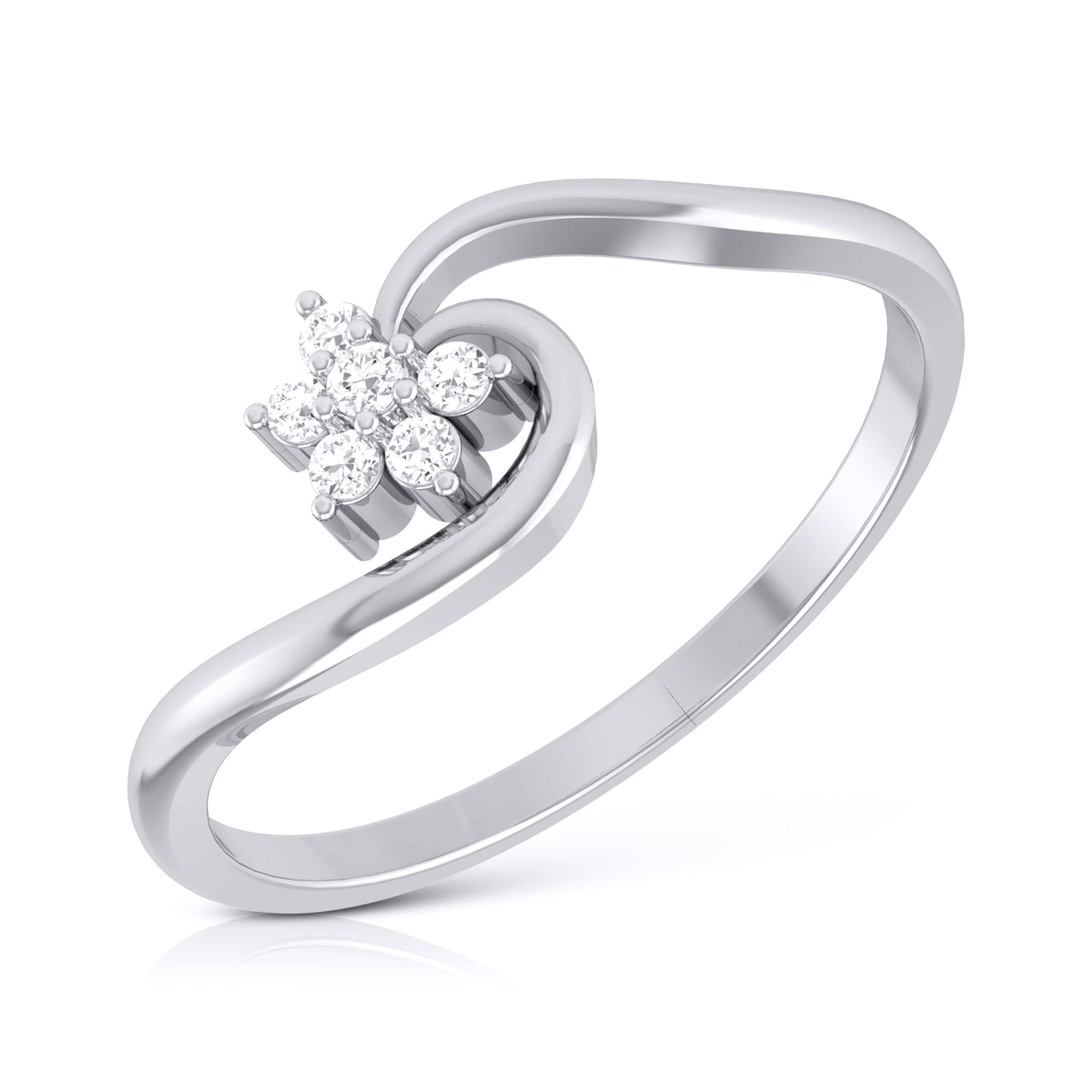 Jewelove™ Rings Platinum Diamond Ring for Women JL PT LR 77