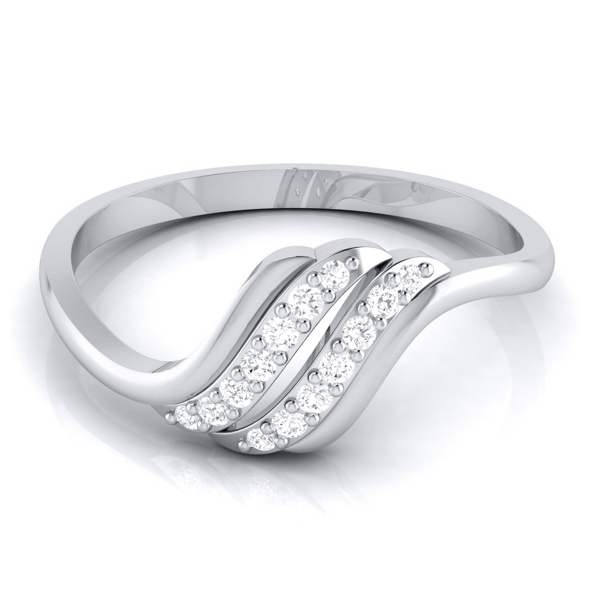 Jewelove™ Rings Platinum Diamond Ring for Women JL PT LR 81