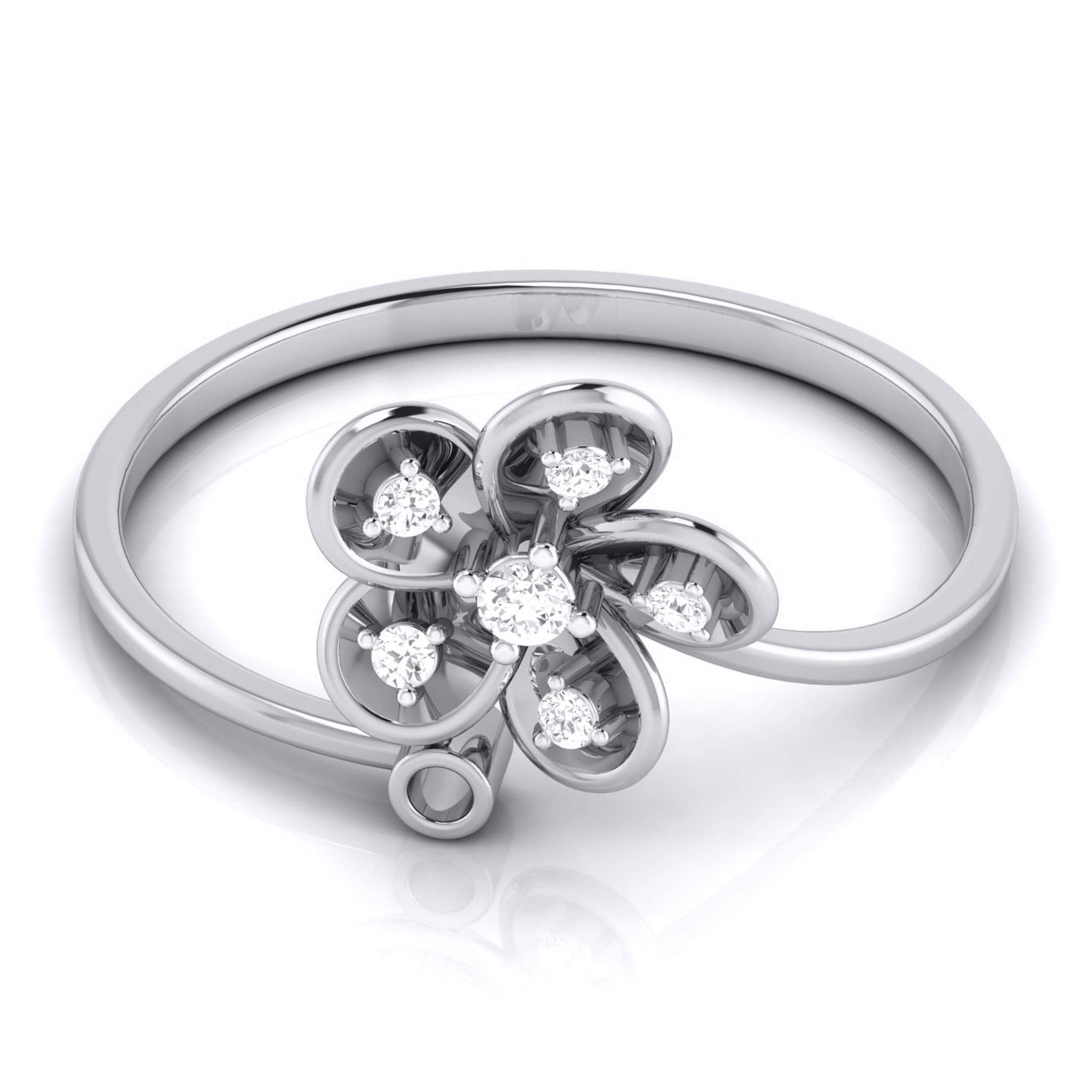 Jewelove™ Rings Platinum Diamond Ring for Women JL PT LR 87