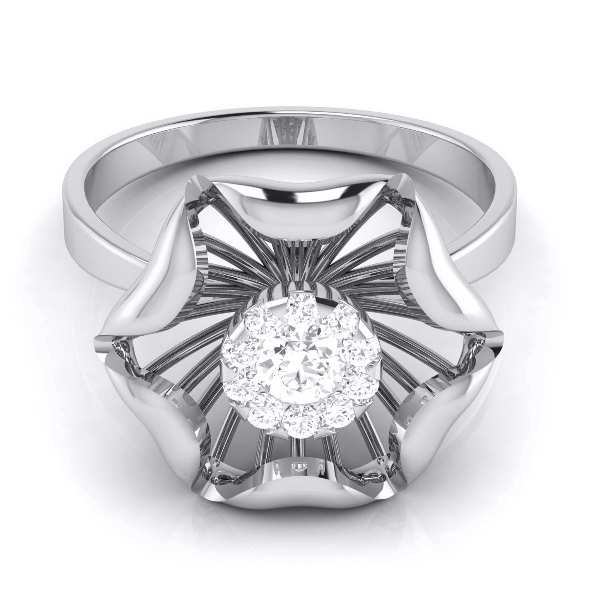 Jewelove™ Rings Platinum Diamond Ring for Women JL PT LR 95