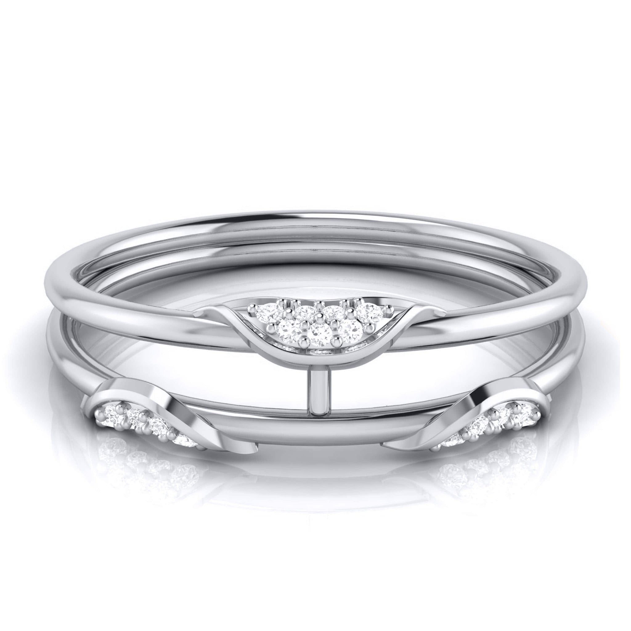 Jewelove™ Rings Platinum Diamond Ring for Women JL PT LR 96