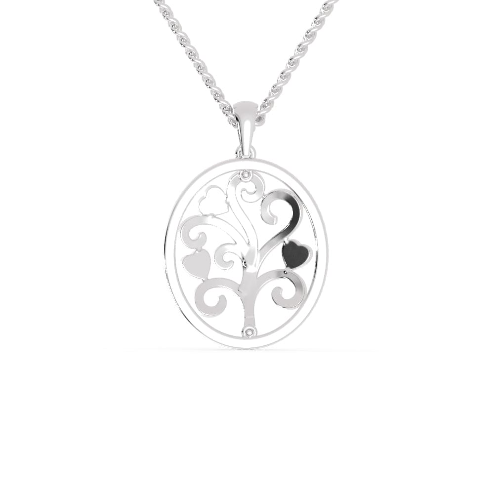 Jewelove™ Pendants Platinum Diamonds Around the Circle Pendant for Women JL PT P 1223