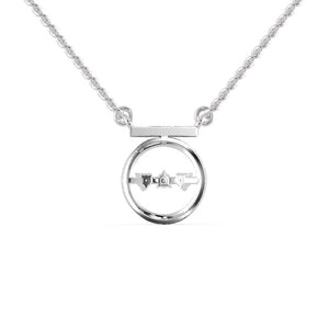 Jewelove™ Pendants Platinum Diamonds Circle Pendant for Women JL PT P 1286