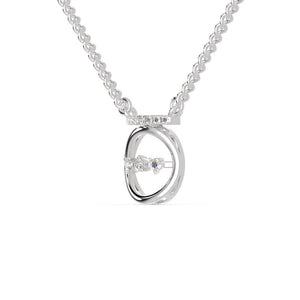 Jewelove™ Pendants Platinum Diamonds Circle Pendant for Women JL PT P 1286