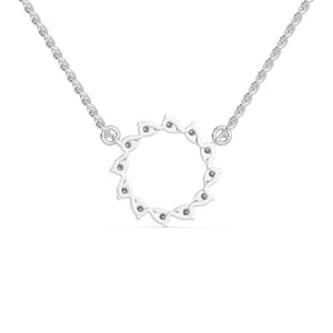 Jewelove™ Pendants Platinum Diamonds Circle Pendant for Women JL PT P 1287