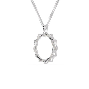 Jewelove™ Pendants Platinum Diamonds Circle Pendant for Women JL PT P 1292