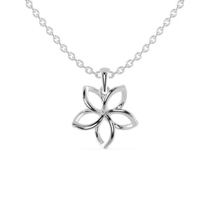 Jewelove™ Pendants Platinum Diamonds Flower Pendant for Women JL PT P 1268