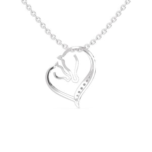 Jewelove™ Pendants Platinum Diamonds Heart Pendant for Women JL PT P 1272