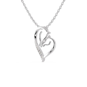 Jewelove™ Pendants Platinum Diamonds Heart Pendant for Women JL PT P 1272