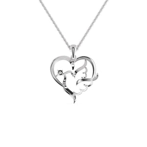 Jewelove™ Pendants Platinum Diamonds Heart Pendant for Women JL PT P 1273