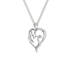 Jewelove™ Pendants Platinum Diamonds Heart Pendant for Women JL PT P 1273