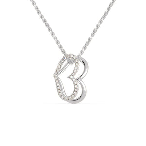 Jewelove™ Pendants SI IJ Platinum Diamonds Heart Pendant for Women JL PT P 1284