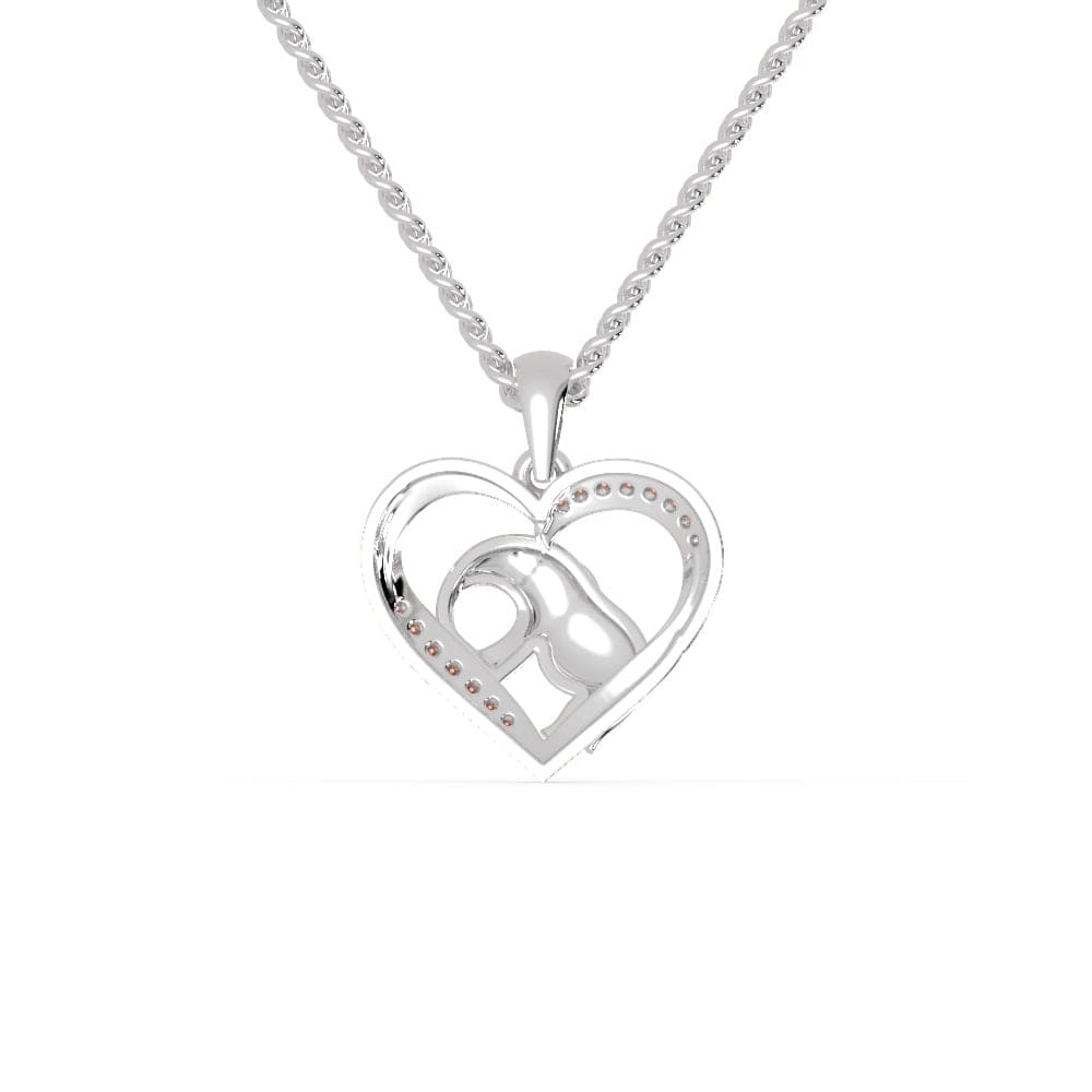 Jewelove™ Pendants Platinum Diamonds Heart Pendant for Women JL PT P 1299