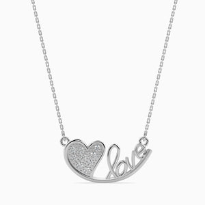 Jewelove™ Pendants SI IJ Platinum Diamonds Heart Pendant for Women JL PT P 18011