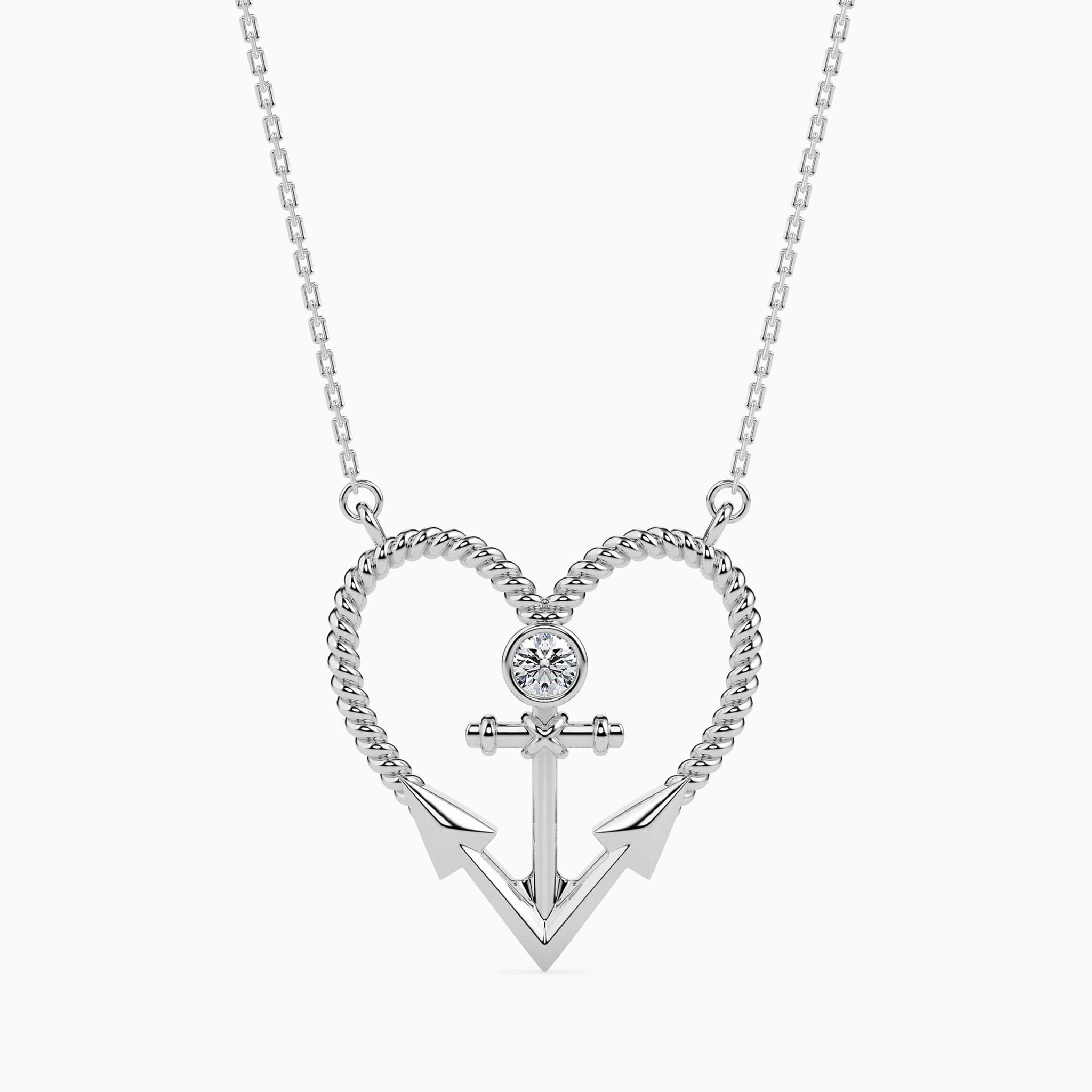 Jewelove™ Pendants SI IJ Platinum Diamonds Heart Pendant for Women JL PT P 18018