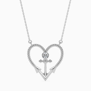 Jewelove™ Pendants SI IJ Platinum Diamonds Heart Pendant for Women JL PT P 18018