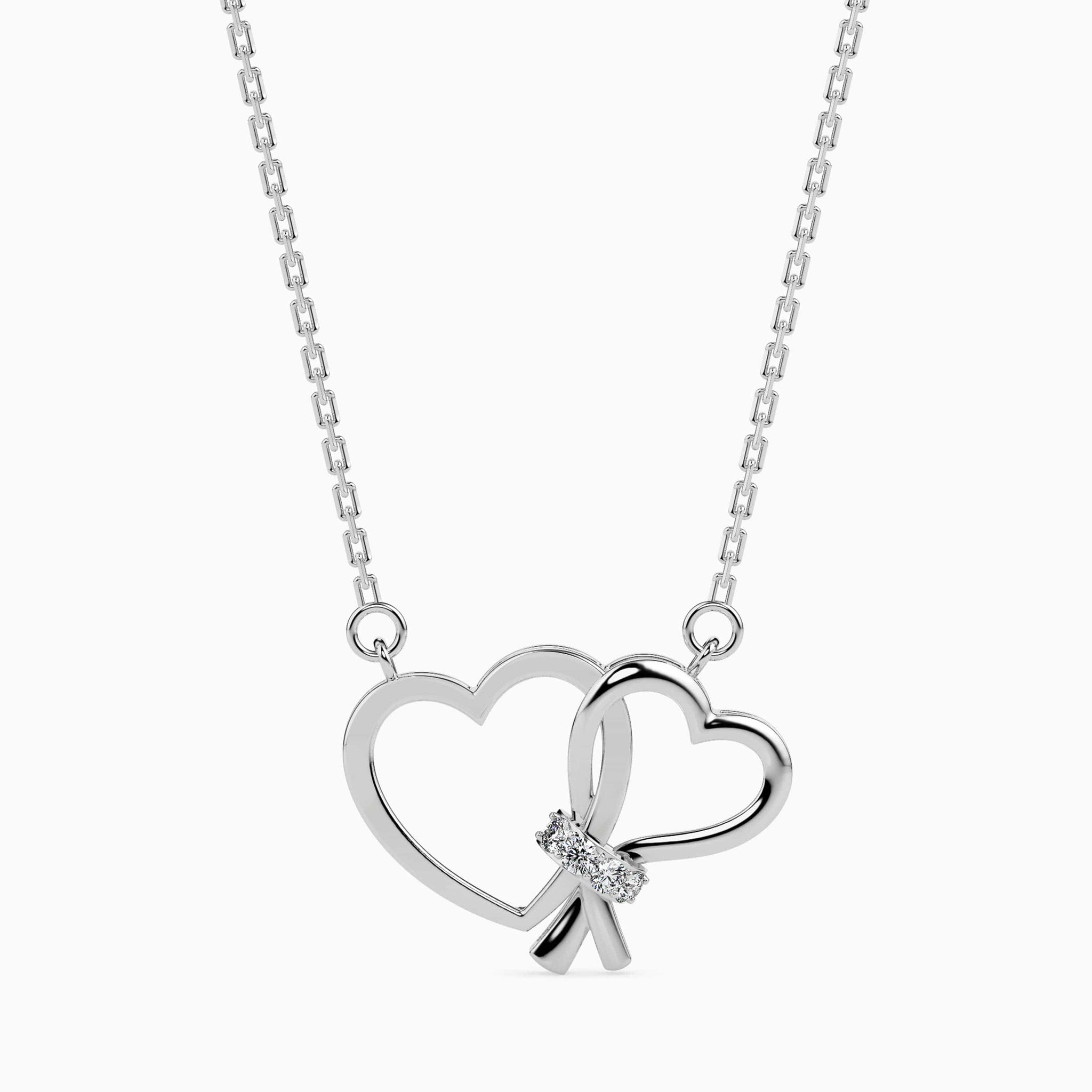 Jewelove™ Pendants SI IJ Platinum Diamonds Heart Pendant for Women JL PT P 18032