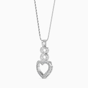 Jewelove™ Pendants Platinum Diamonds Triple Heart Pendant for Women JL PT P 18013