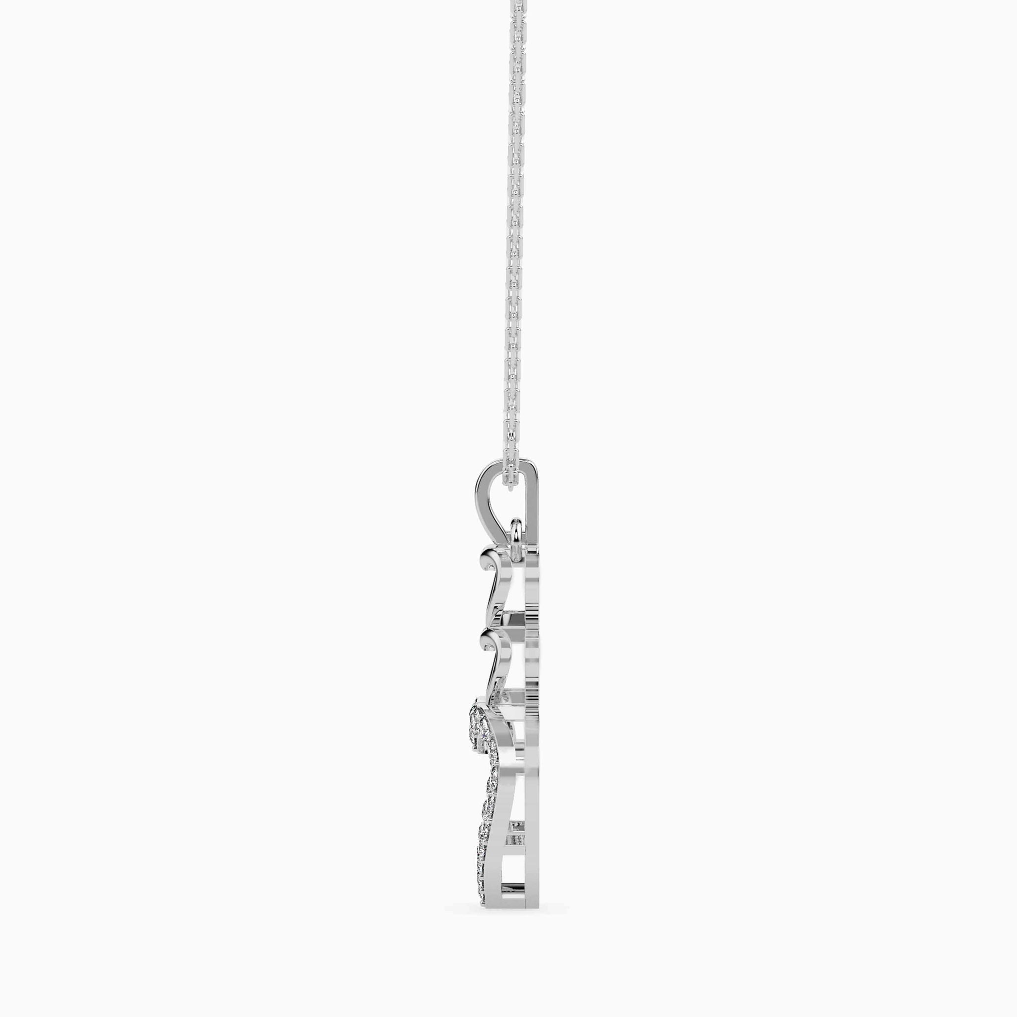 Jewelove™ Pendants Platinum Diamonds Triple Heart Pendant for Women JL PT P 18013