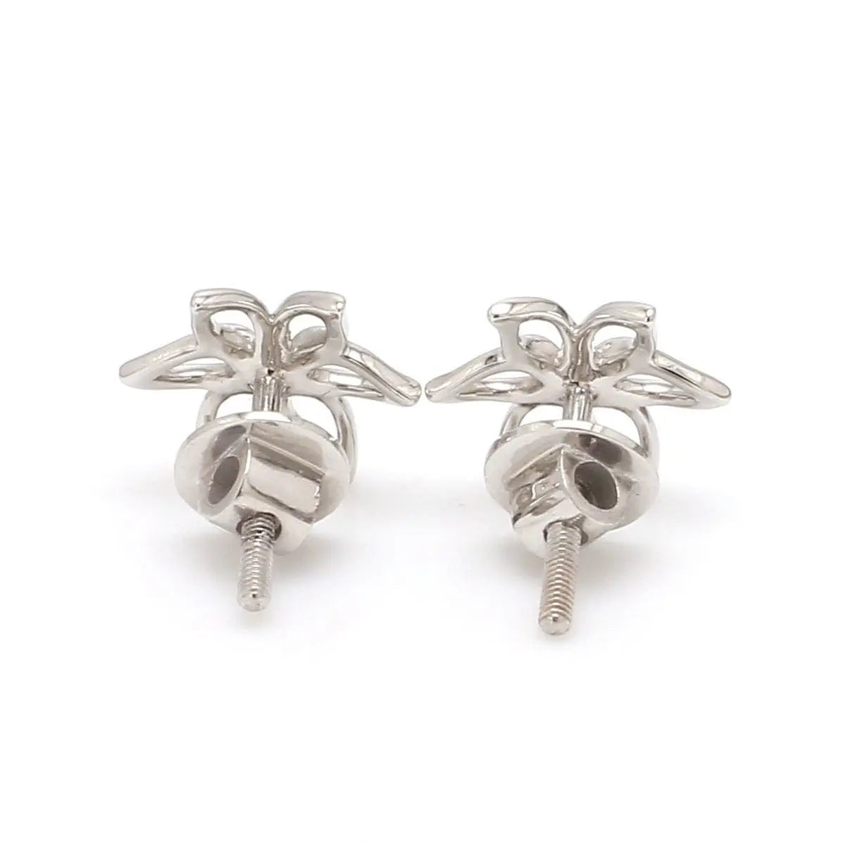 Jewelove™ Earrings Platinum Earrings for Kids Flower Design JL PT E 164