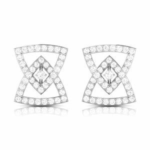 Jewelove™ Earrings SI IJ Platinum Earrings with Diamonds fir Women JL PT E ST 2013