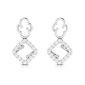 Jewelove™ Earrings Platinum Earrings with Diamonds for Women JL PT E N-17