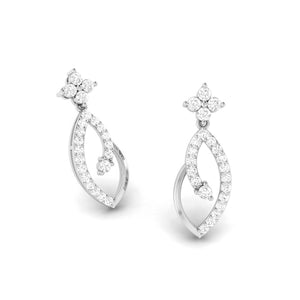 Jewelove™ Earrings Platinum Earrings with Diamonds for Women JL PT E NK-55