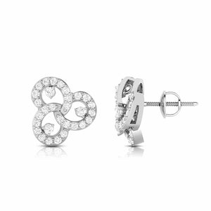 Jewelove™ Earrings Platinum Earrings with Diamonds for Women JL PT E ST 2016